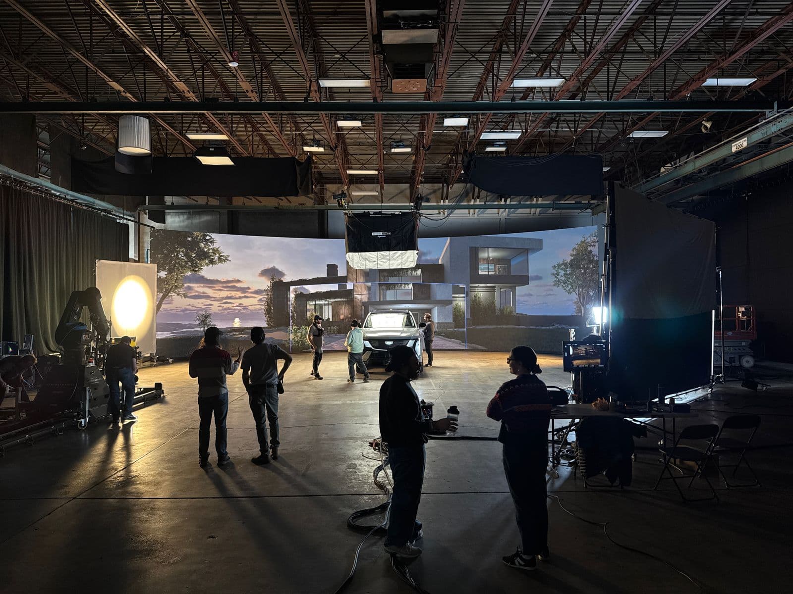 Background Image of a Virtual Production LED Wall